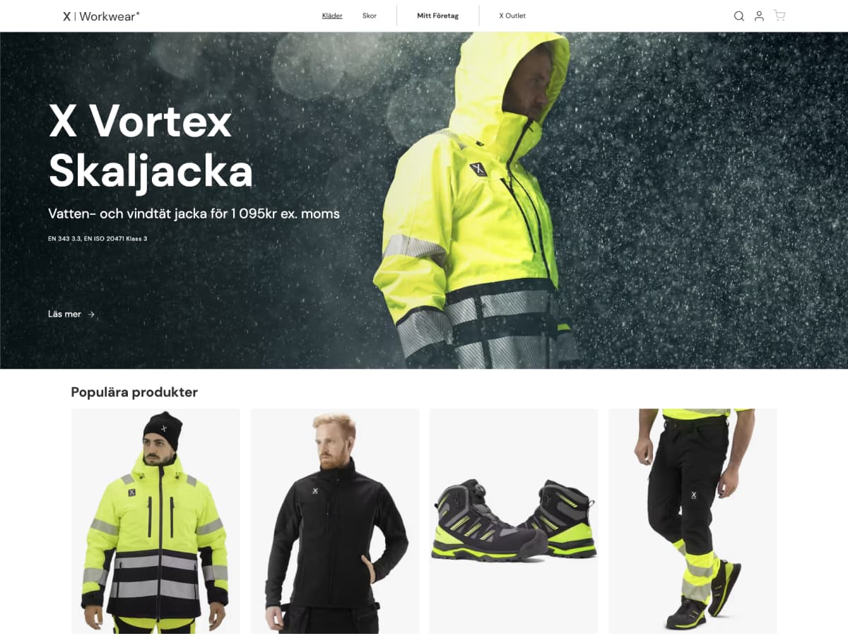 X Workwear header image